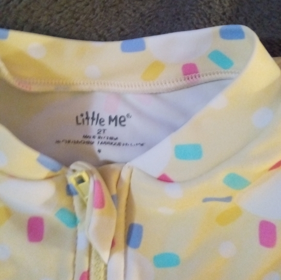 Little Me Long Sleeve swimsuit - Picture 3 of 4